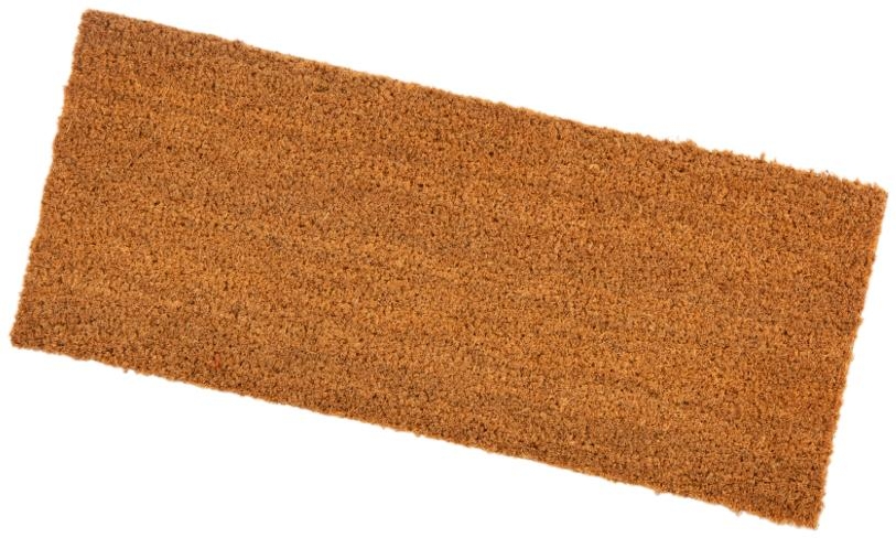 Product photograph of Astley Plain Natural Pvc Backed Coir Doormat - 25cm X 60cm from Choice Furniture Superstore.