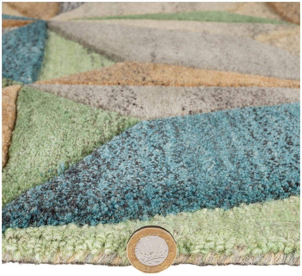 Product photograph of Lilianna Multi - Colour Wool Rug - Set Of 2 from Choice Furniture Superstore.