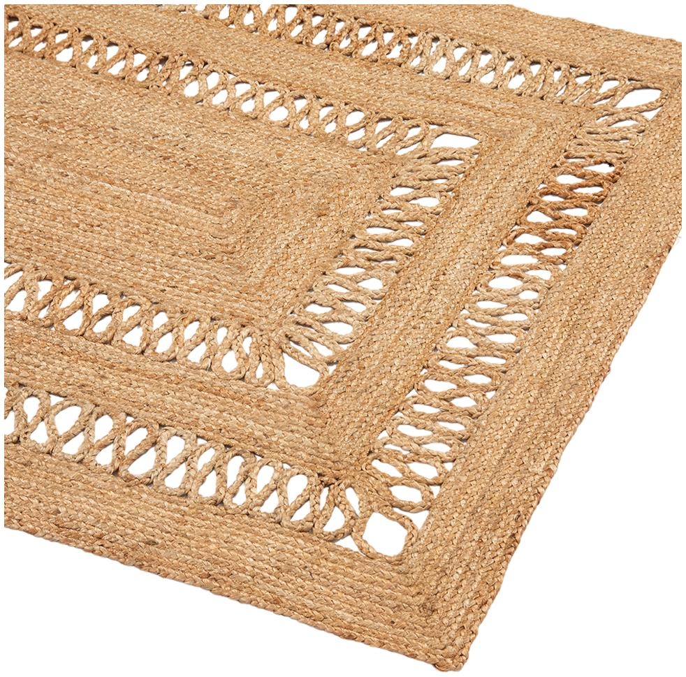 Product photograph of Castlefield Natural Jute Braided Rug - Set Of 2 from Choice Furniture Superstore.