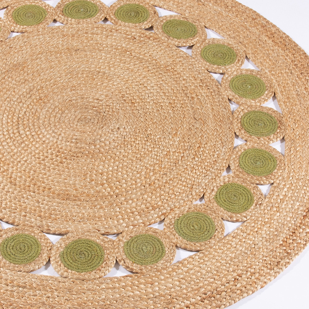 Product photograph of Prestwich Jute Round Rug 140cm from Choice Furniture Superstore.