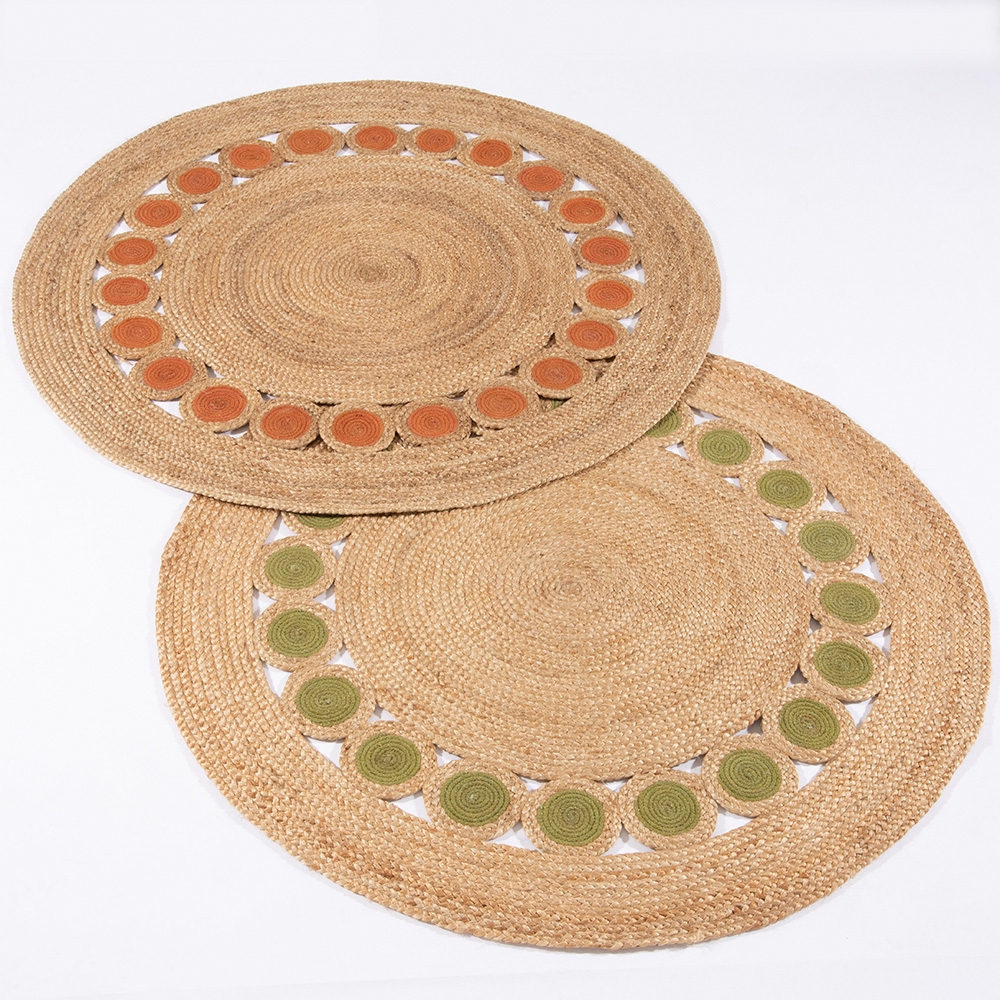 Product photograph of Prestwich Jute Round Rug 140cm from Choice Furniture Superstore.