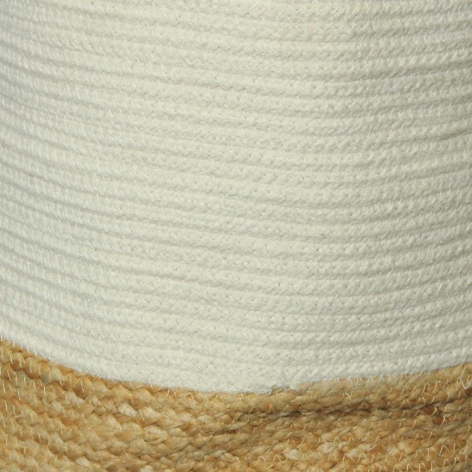 Product photograph of Beddington Cream Jute Cotton Basket With Handles - Set Of 4 from Choice Furniture Superstore.