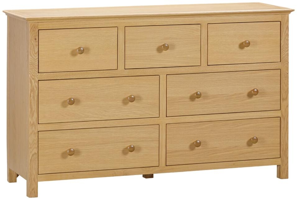 Product photograph of Arlington Oak 3 4 Drawer Chest from Choice Furniture Superstore.