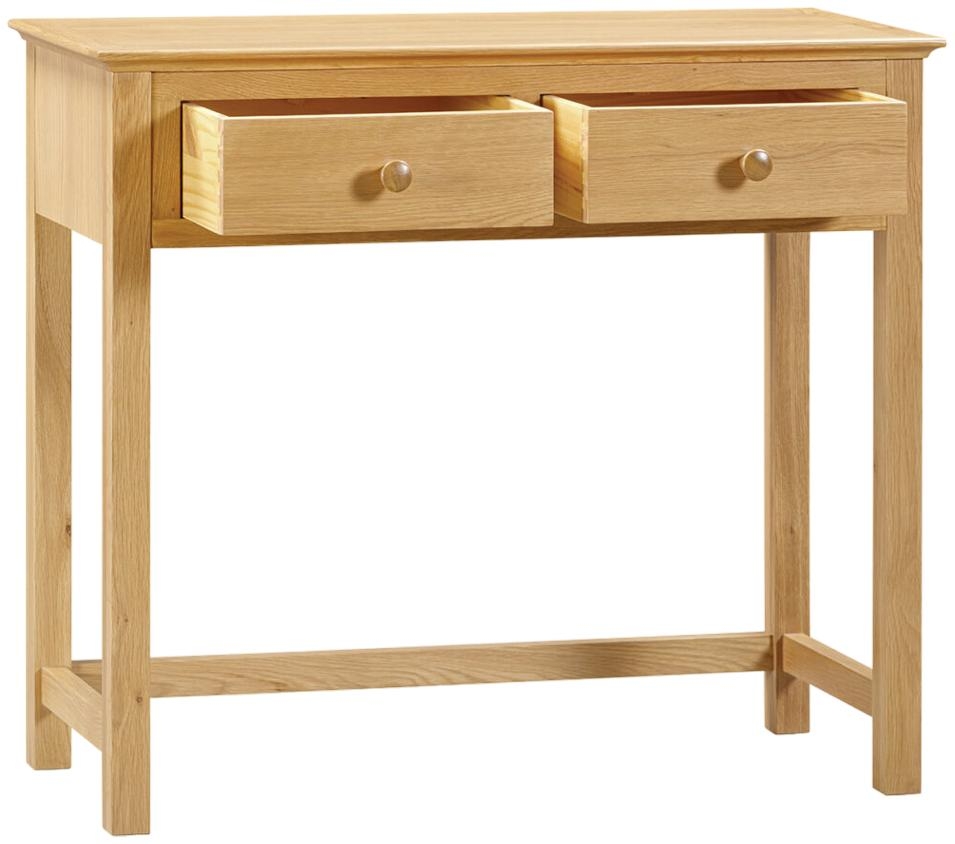 Product photograph of Arlington Oak Dressing Table from Choice Furniture Superstore.