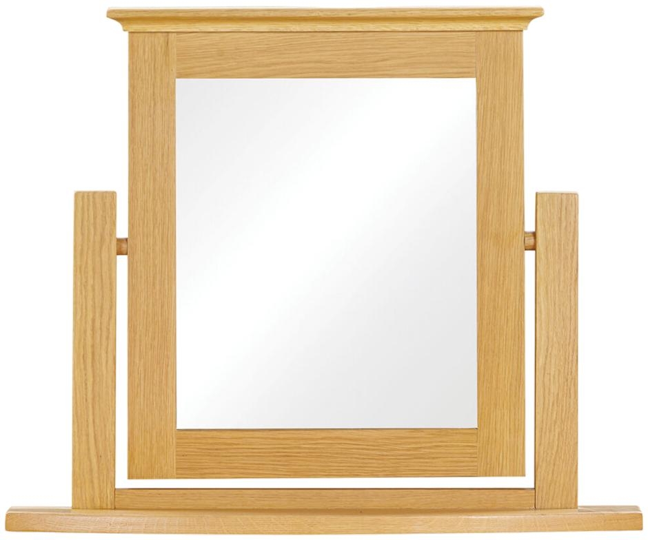 Product photograph of Arlington Oak Dressing Mirror from Choice Furniture Superstore.
