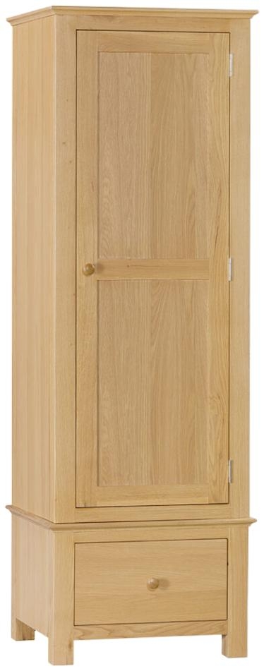 Product photograph of Arlingtonl Oak 1 Doors And 1 Drawer Single Wardrobe from Choice Furniture Superstore.