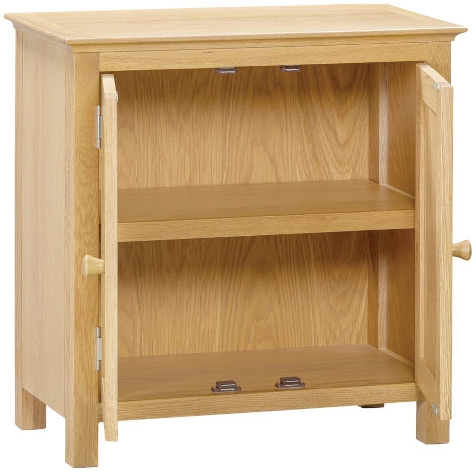 Product photograph of Arlington Oak 2 Door Small Cabinet from Choice Furniture Superstore.