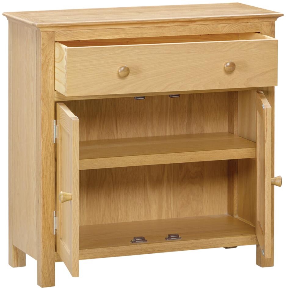 Product photograph of Arlington Oak 2 Door Small Sideboard from Choice Furniture Superstore.