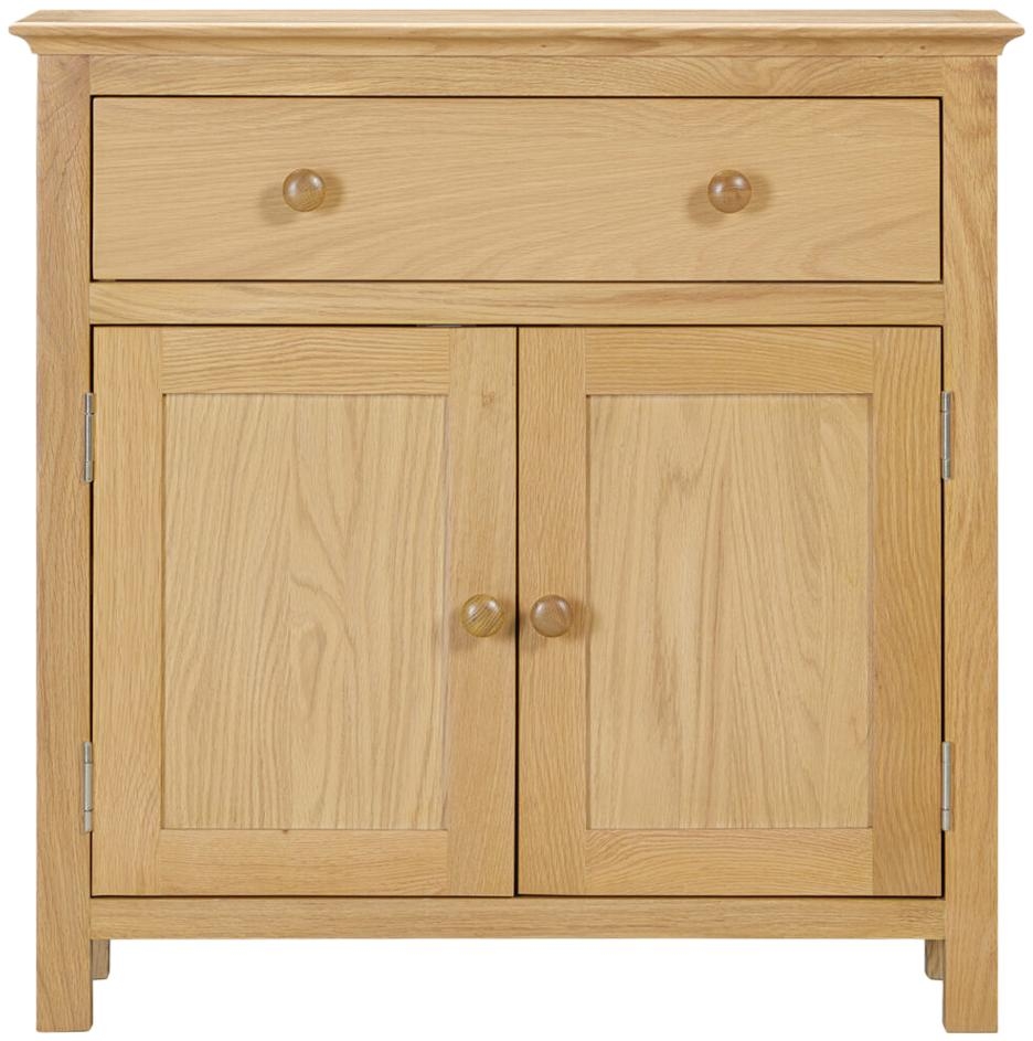 Product photograph of Arlington Oak 2 Door Small Sideboard from Choice Furniture Superstore.