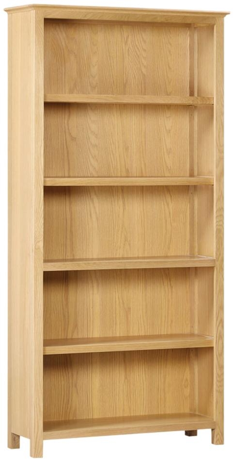 Product photograph of Arlington Oak Tall Bookcase from Choice Furniture Superstore.