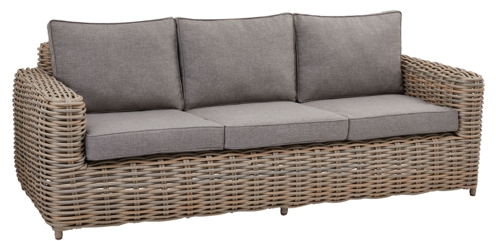 Product photograph of Ariston Rattan Outdoor 3 Seater Sofa Set from Choice Furniture Superstore.