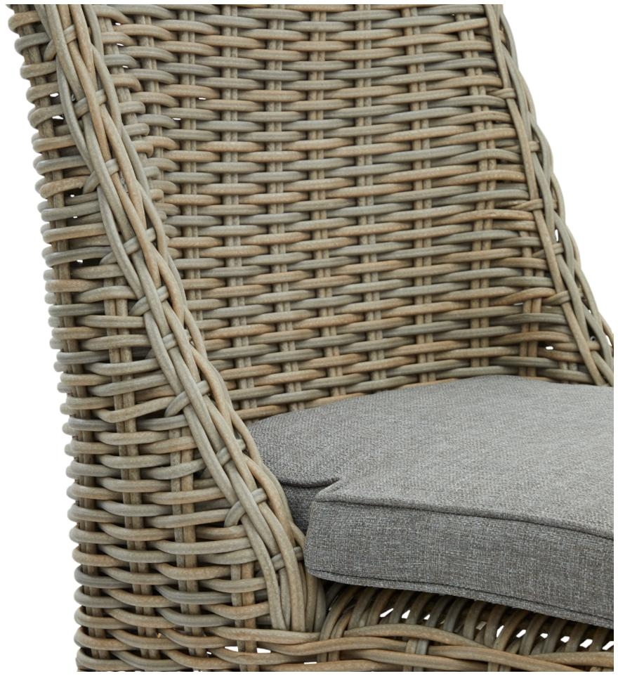 Product photograph of Capri Rattan Outdoor Round Dining Chair Sold In Pairs from Choice Furniture Superstore.