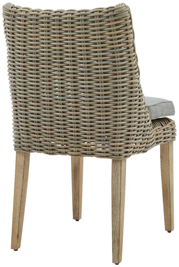 Product photograph of Capri Rattan Outdoor Round Dining Chair Sold In Pairs from Choice Furniture Superstore.