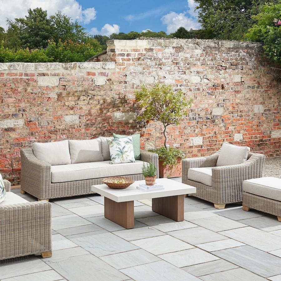 Product photograph of Capri Rattan Outdoor Armchair from Choice Furniture Superstore.