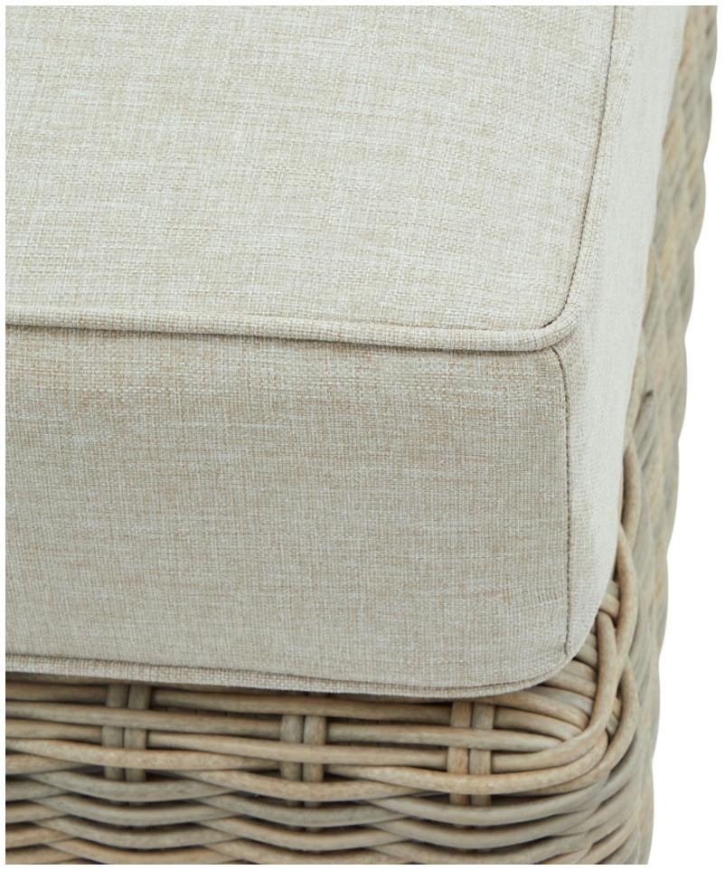 Product photograph of Capri Rattan Outdoor Footstool from Choice Furniture Superstore.