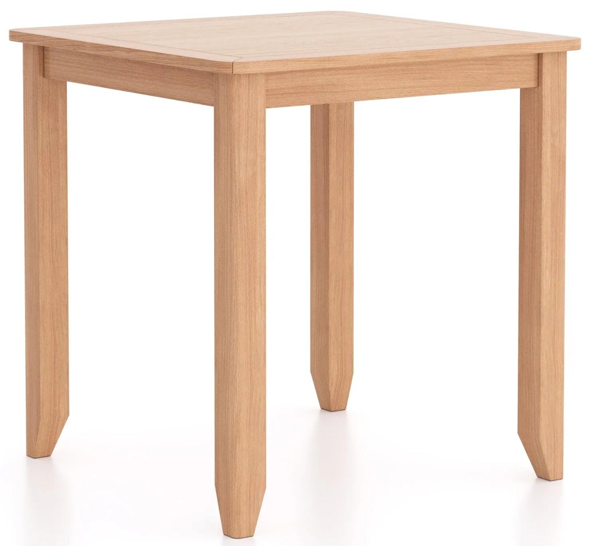 Product photograph of Arden Oak 2 Seater Square Dining Table from Choice Furniture Superstore.