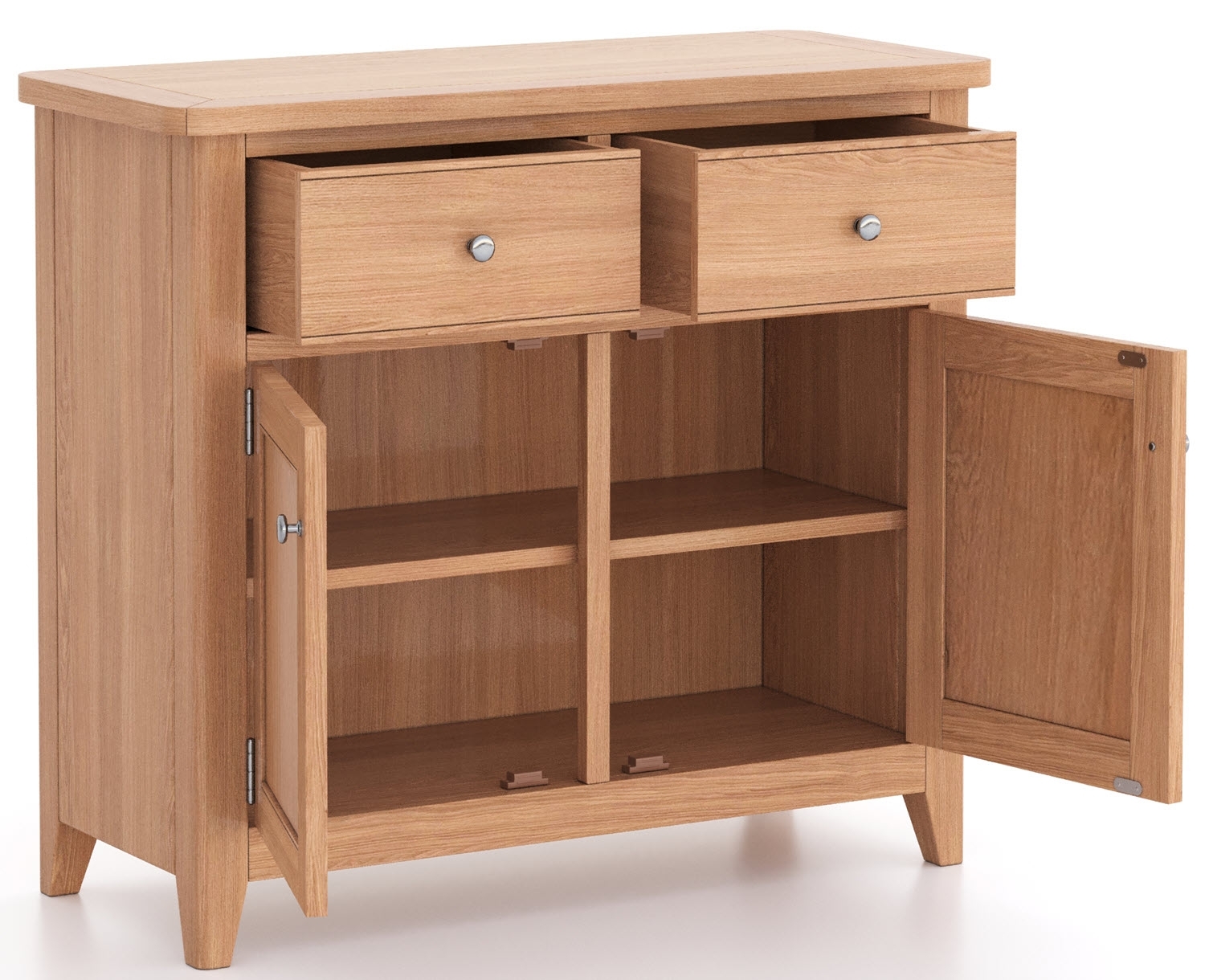 Product photograph of Arden Standard Small Sideboard 90cm With 2 Doors And 2 Drawers from Choice Furniture Superstore.