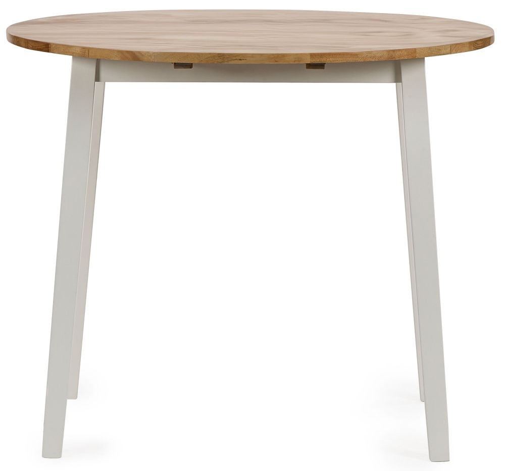 Product photograph of Linwood White Painted 2-4 Seater Extending Drop Leaf Dining Table from Choice Furniture Superstore.