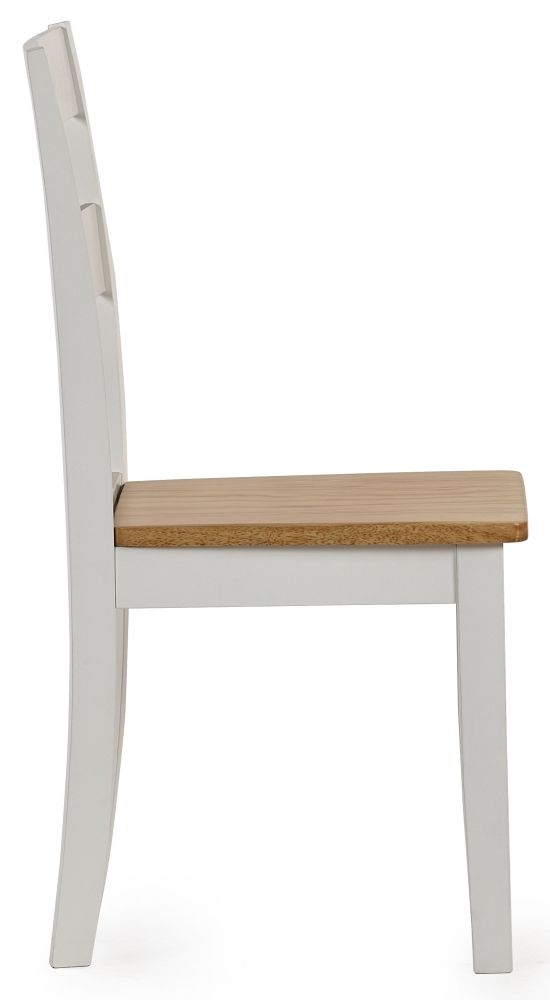 Product photograph of Linwood White Painted Dining Chair Sold In Pairs from Choice Furniture Superstore.