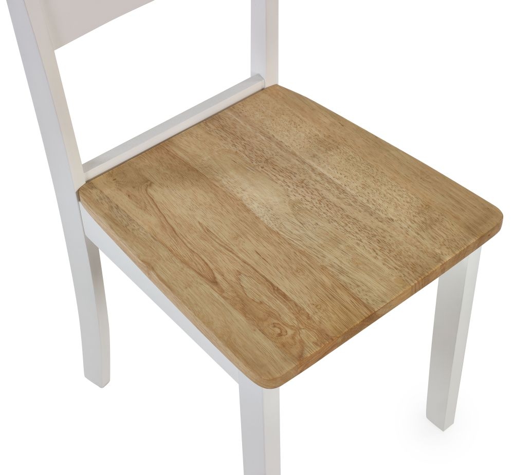Product photograph of Linwood White Painted Dining Chair Sold In Pairs from Choice Furniture Superstore.