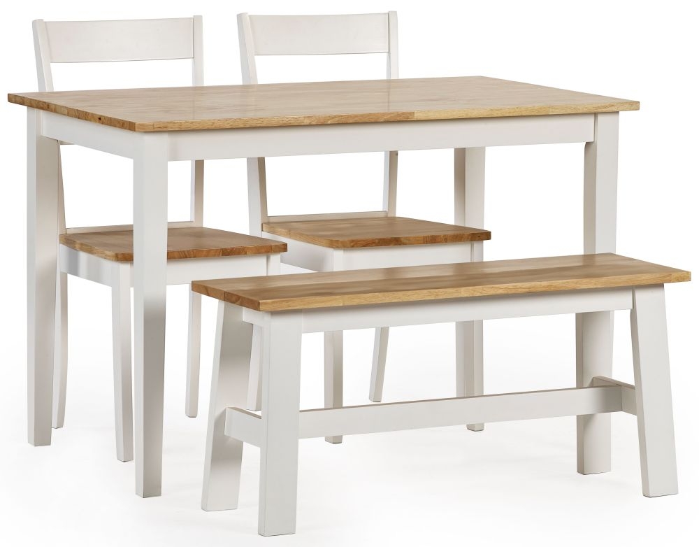 Product photograph of Linwood White Painted Small 4-6 Seater Dining Table Set With Chairs - Comes In 4 6 Chair Options from Choice Furniture Superstore.