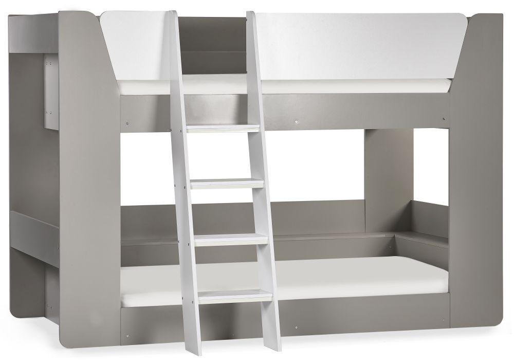 Product photograph of Parsec Bunk Bed - Comes In White Or Taupe Options from Choice Furniture Superstore.
