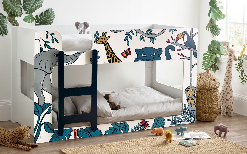 Product photograph of Safari White Novelty Bunk Bed from Choice Furniture Superstore.
