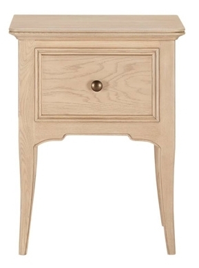 Product photograph of Willis And Gambier Toulon Oak 1 Drawer Bedside Table from Choice Furniture Superstore.