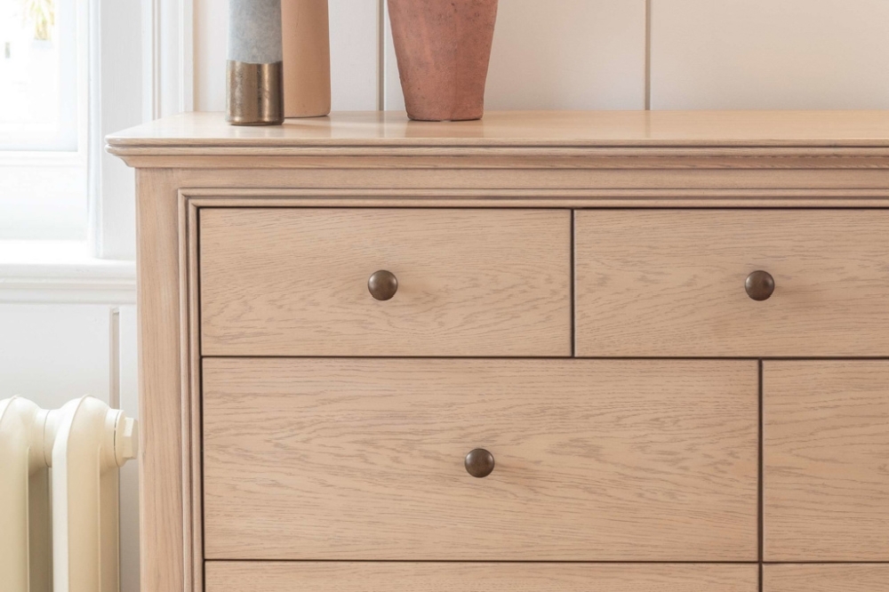 Product photograph of Willis And Gambier Toulon Oak 3 4 Drawer Wide Chest from Choice Furniture Superstore.