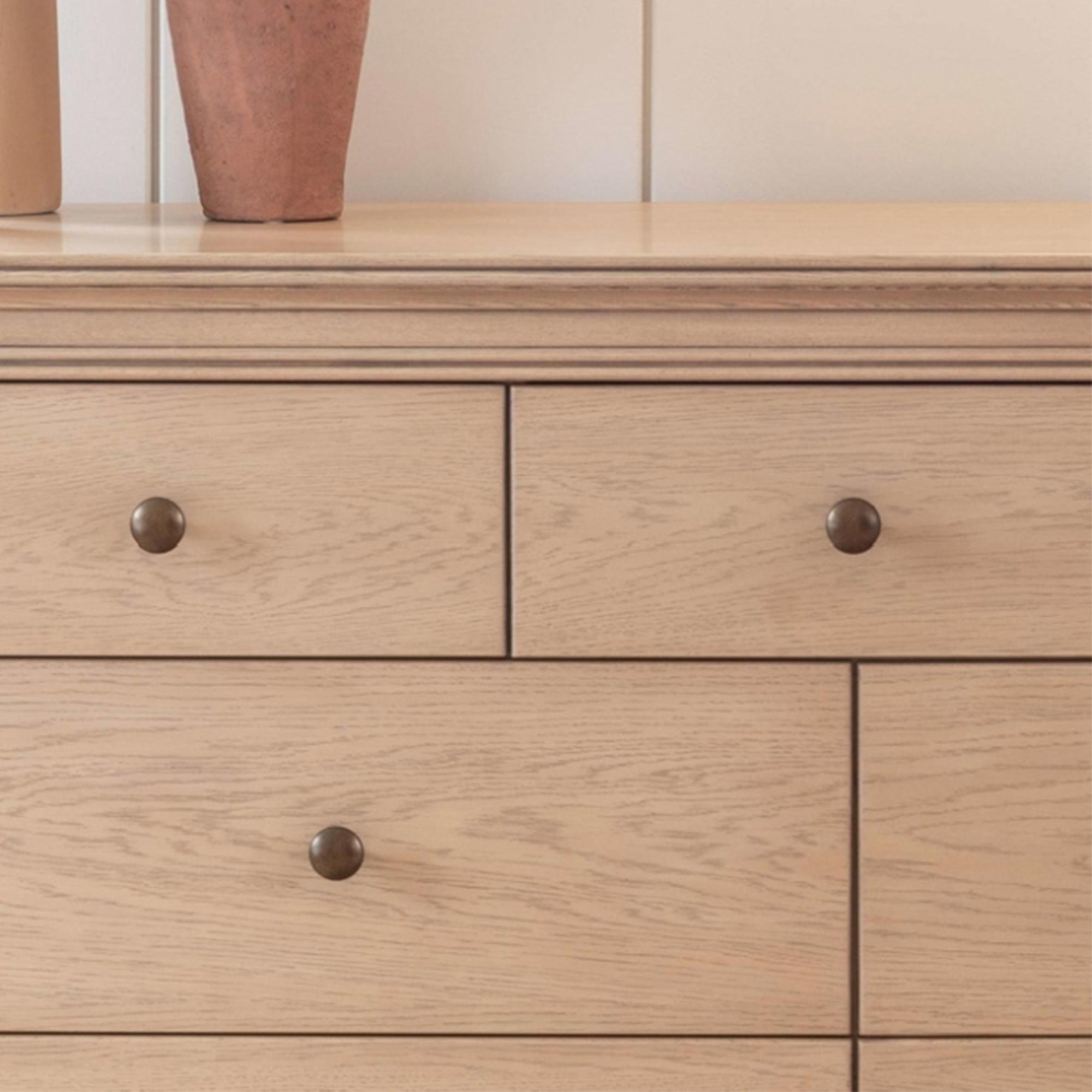 Product photograph of Willis And Gambier Toulon Oak 3 4 Drawer Wide Chest from Choice Furniture Superstore.