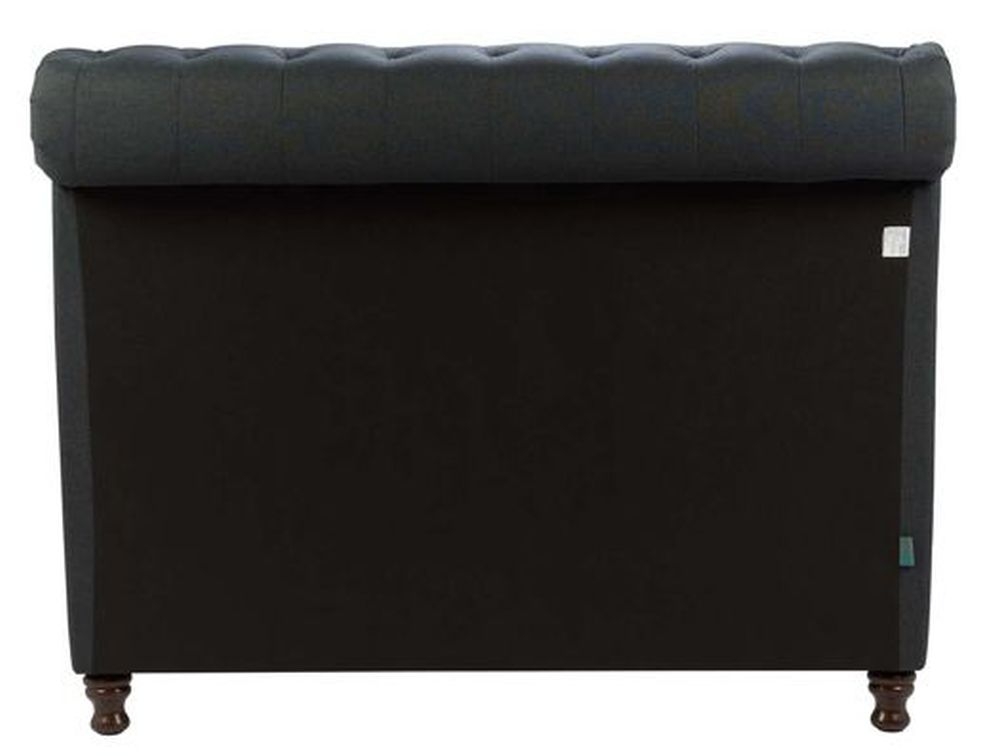 Product photograph of Castello Charcoal Fabric Sleigh Bed - Sizes Available from Choice Furniture Superstore.