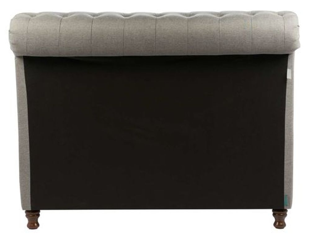 Product photograph of Castello Grey Fabric Sleigh Bed - Sizes Available from Choice Furniture Superstore.