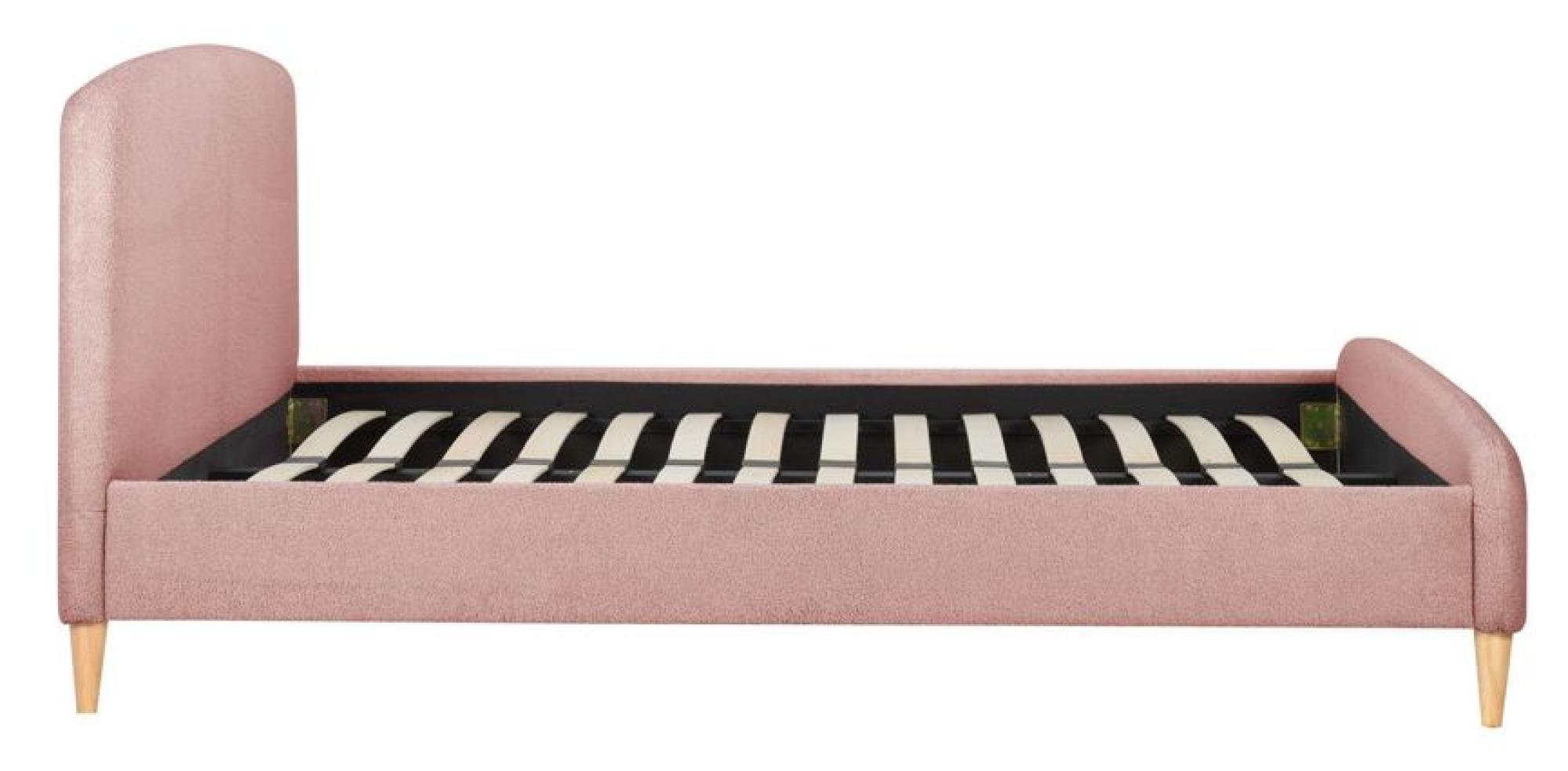 Product photograph of Otley Blush Pink Fabric Bed - Sizes Available from Choice Furniture Superstore.