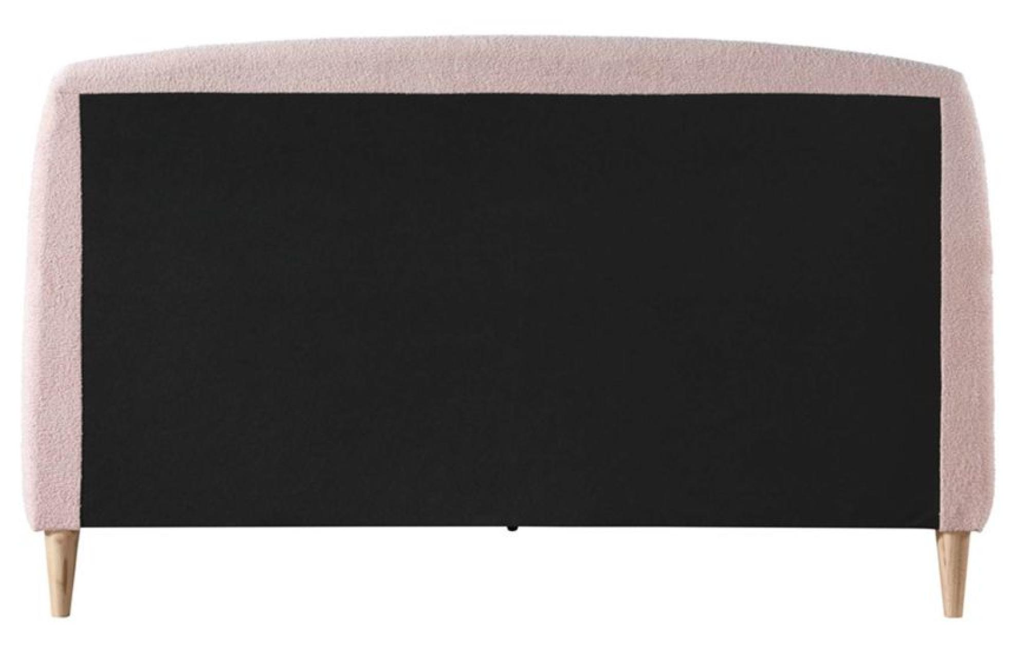 Product photograph of Otley Blush Pink Fabric Bed - Sizes Available from Choice Furniture Superstore.
