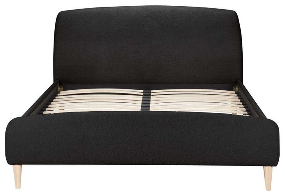 Product photograph of Otley Charcoal Fabric Bed - Sizes Available from Choice Furniture Superstore.