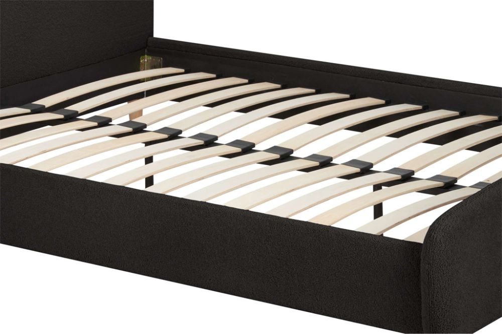 Product photograph of Otley Charcoal Fabric Bed - Sizes Available from Choice Furniture Superstore.