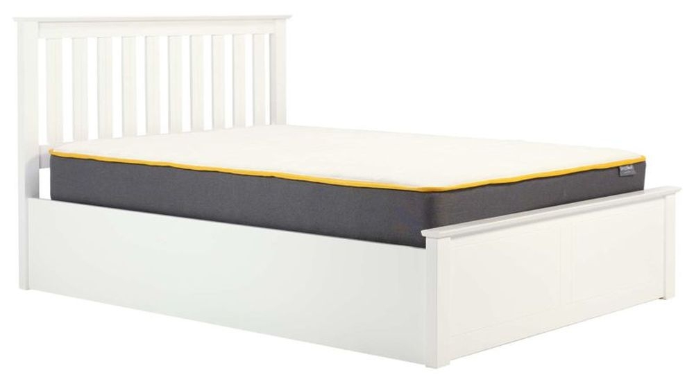 Product photograph of Phoenix White Wood Ottoman Bed - Comes In Small Double Double And King Size from Choice Furniture Superstore.