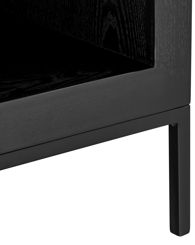 Product photograph of Brixton Black 2 Door Tv Unit from Choice Furniture Superstore.