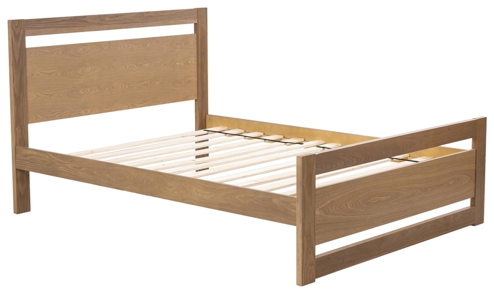 Product photograph of Philip Oak Bed - Comes In King And Queen Size from Choice Furniture Superstore.