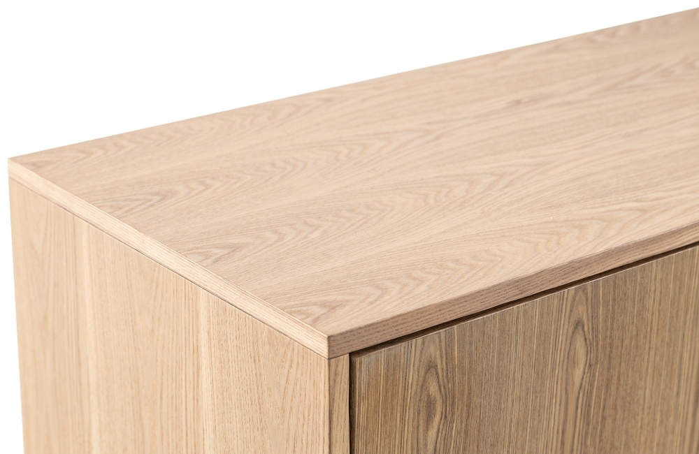 Product photograph of Philip Oak 2 Door 3 Drawer Sideboard from Choice Furniture Superstore.