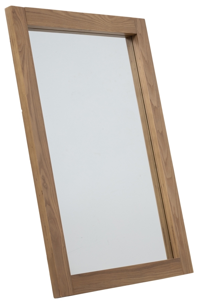 Product photograph of Philip Oak Rectangular Wall Mirror - 65cm X 90cm from Choice Furniture Superstore.