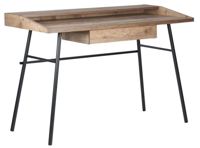 Product photograph of Urban Rustic 1 Drawer Office Desk from Choice Furniture Superstore.