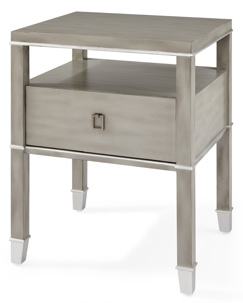 Product photograph of Carter Pewter Side Table from Choice Furniture Superstore.