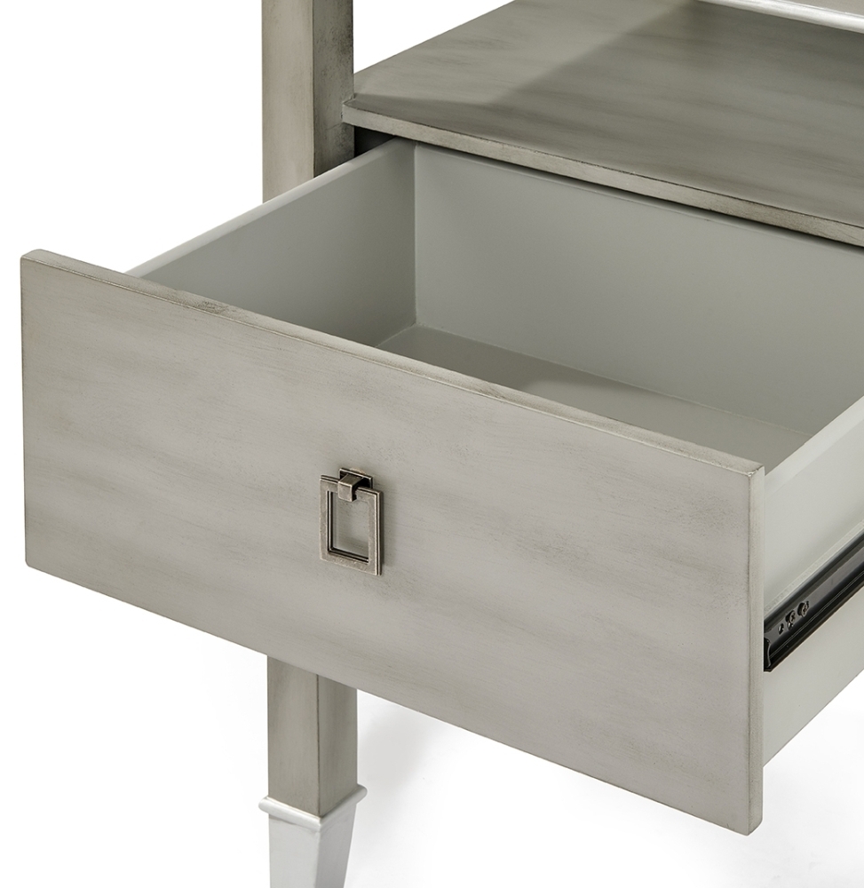 Product photograph of Carter Pewter Side Table from Choice Furniture Superstore.