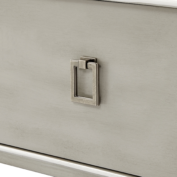 Product photograph of Carter Pewter 2 Drawer Coffee Table from Choice Furniture Superstore.