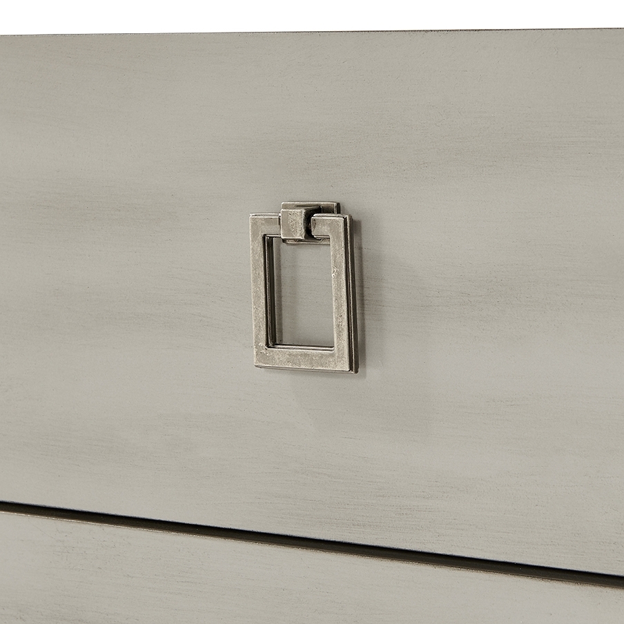 Product photograph of Carter Pewter 4 Drawer Console Sideboard from Choice Furniture Superstore.