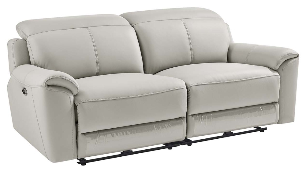 Product photograph of Danforth 3 Seater Electric Recliner Sofa - Comes In Light Grey And Charcoal from Choice Furniture Superstore.