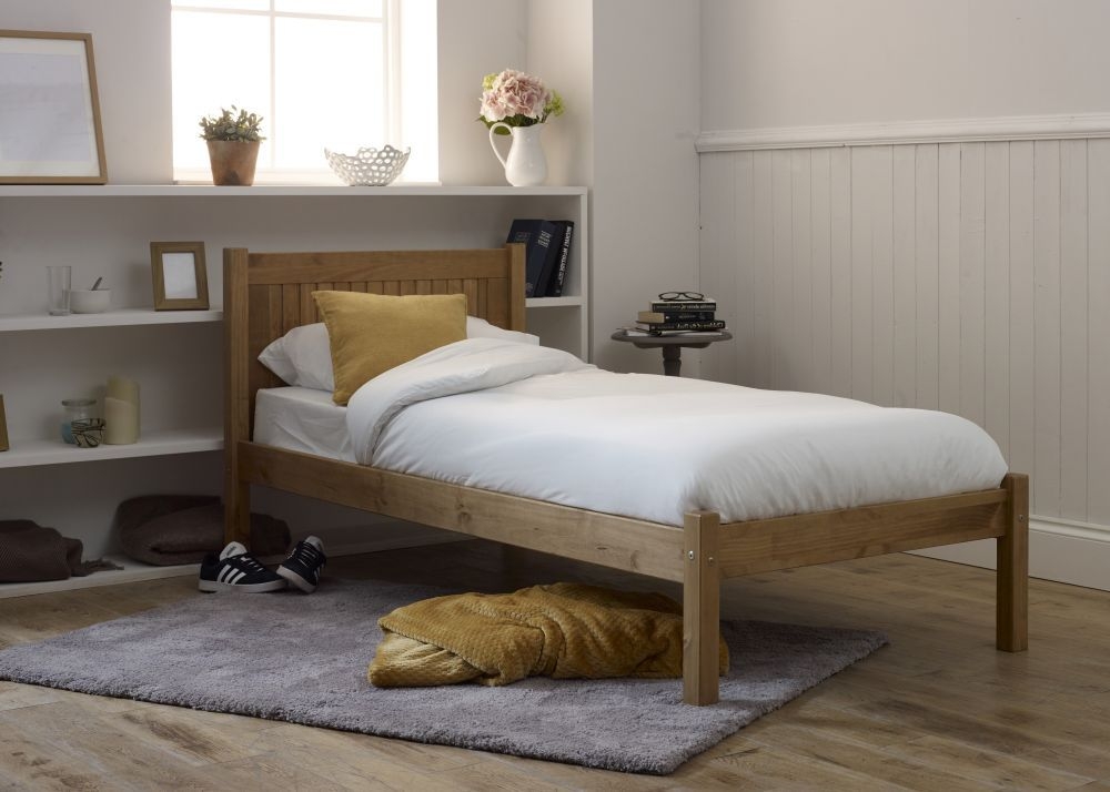 Product photograph of Capricorn Honeycomb Wooden Bed - Comes In Single Small Double And King Size from Choice Furniture Superstore.