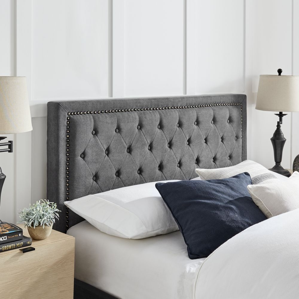 Product photograph of Limelight Rhea Dark Grey Fabric Bed - Sizes Available from Choice Furniture Superstore.