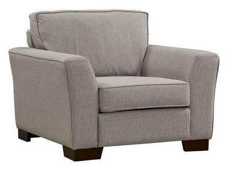 Product photograph of Quebec Armchair - Comes In Light Grey Blue And Cream from Choice Furniture Superstore.